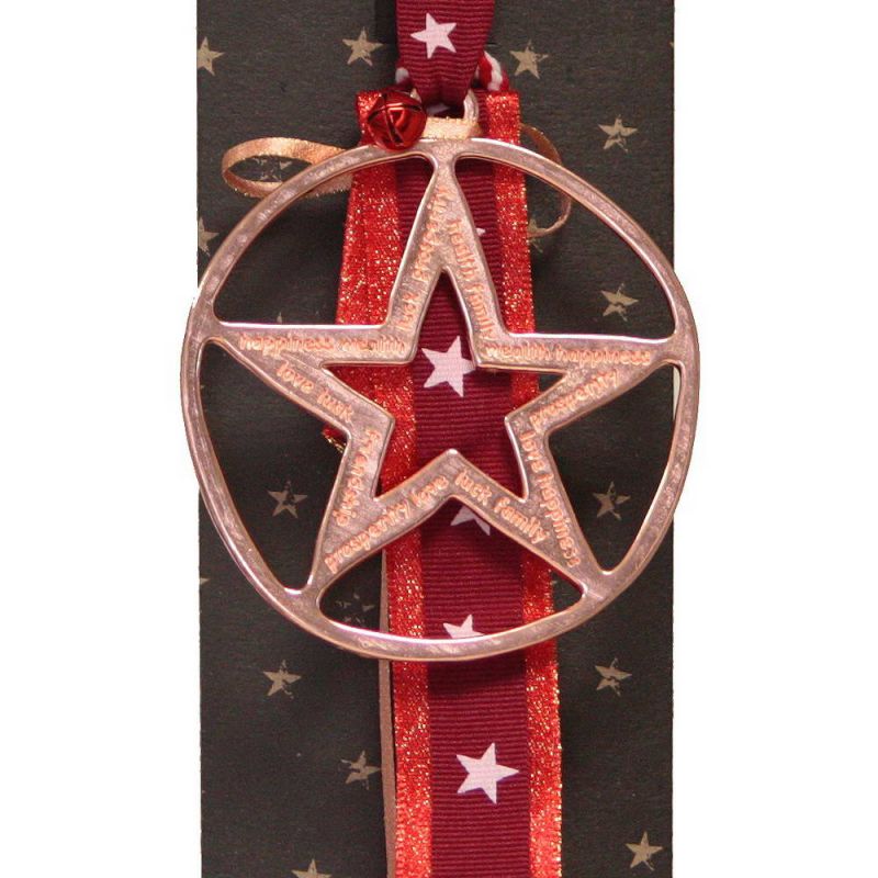 Lucky charm - Star hanger - Pink Gold