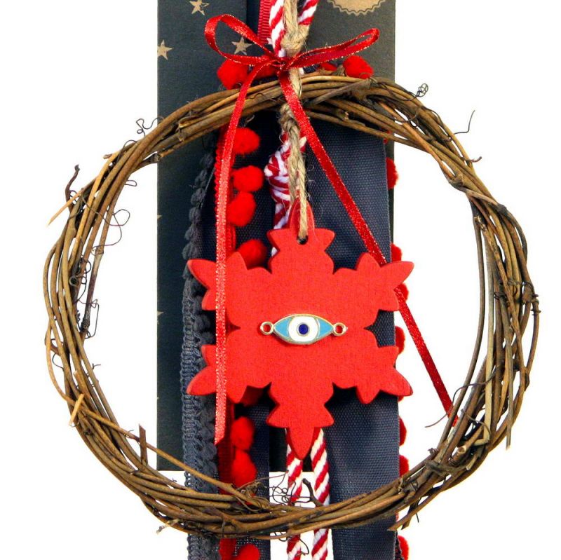 Lucky charm - Mini wreath rattan