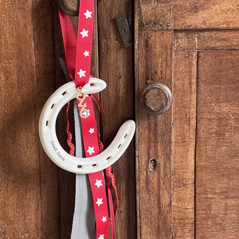 Γούρι Πορσελάνινο πέταλο-2026 ασημί