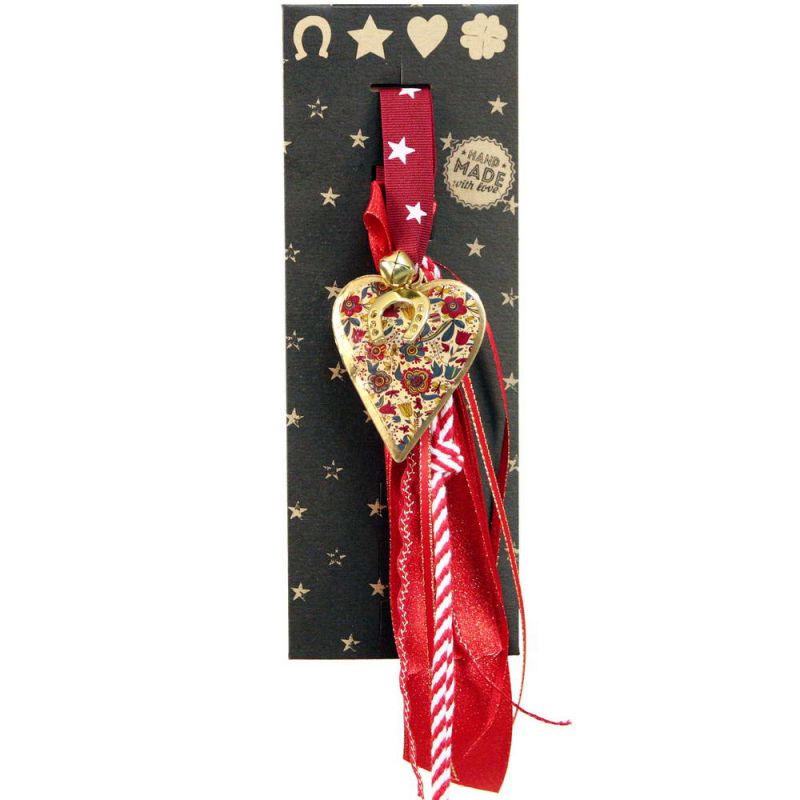 Γούρι (3 σχ.) Καρδιά vintage μικρή