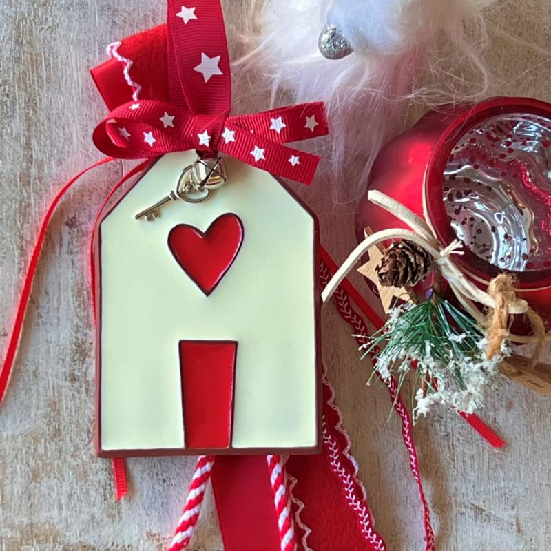 Γούρι Κεραμικό στολίδι μεγ.-Σπίτι