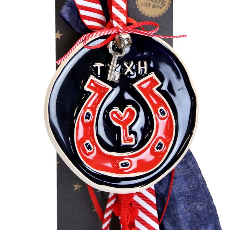 Γούρι Κεραμικό στολίδι μεγ.-Πέταλο