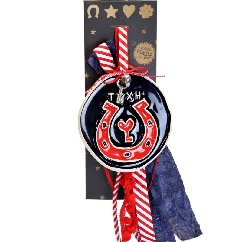 Γούρι Κεραμικό στολίδι μεγ.-Πέταλο