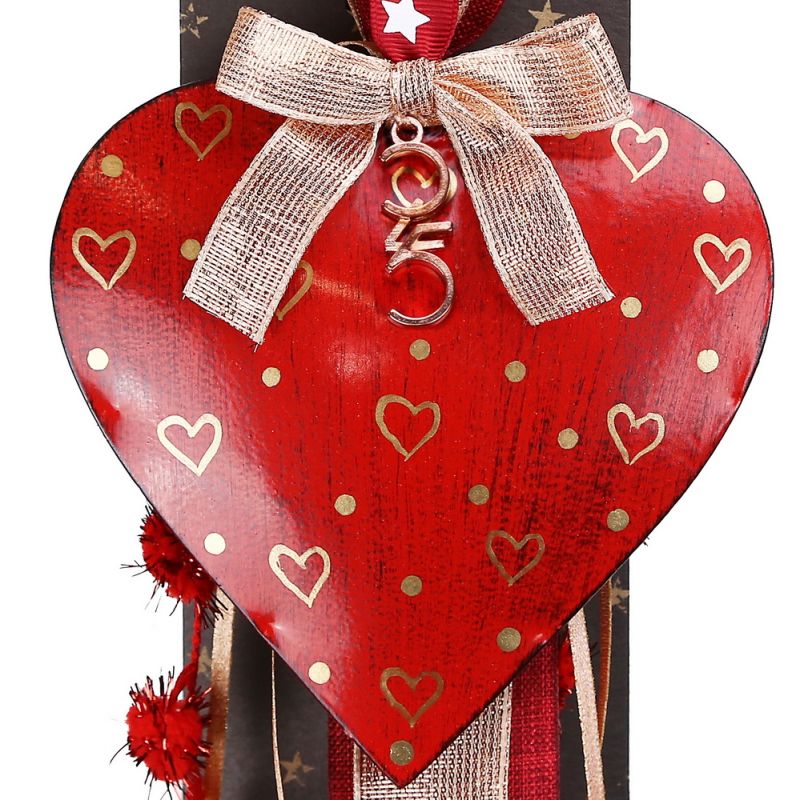Lucky charm - Antique Red Heart