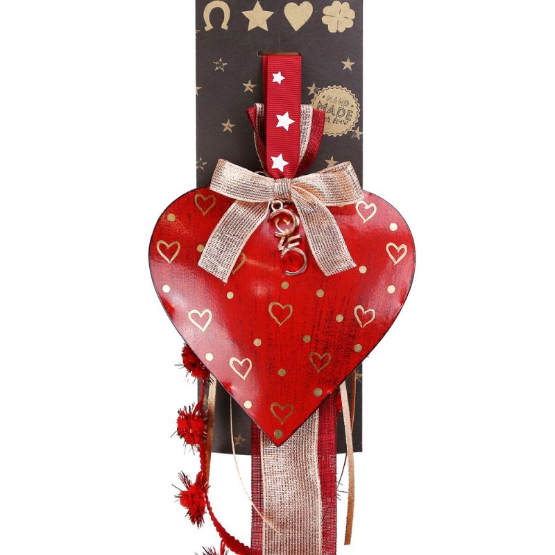 Lucky charm - Antique Red Heart