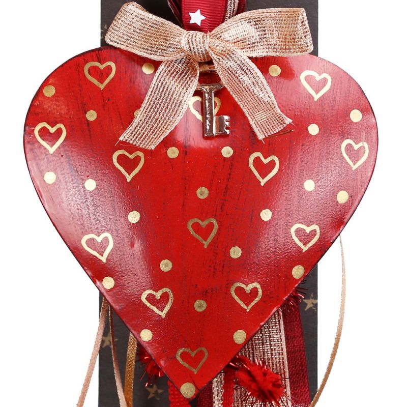 Lucky charm - Antique Red Heart