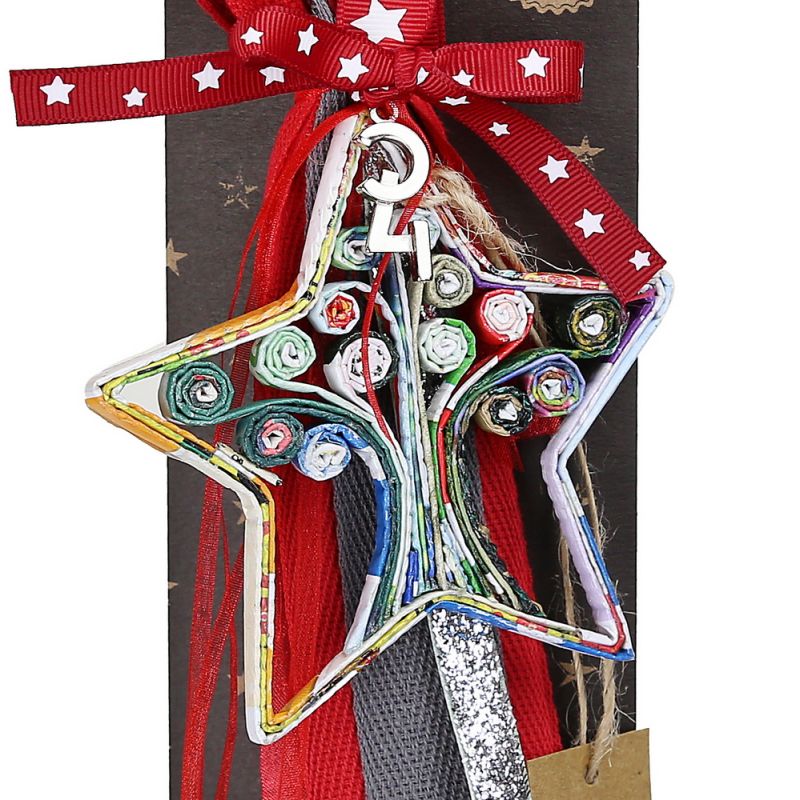 Lucky charm - Hanging Tree Star Recycled Paper
