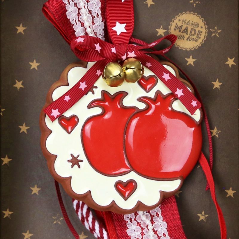 Lucky charm - ceramic Pomegranates