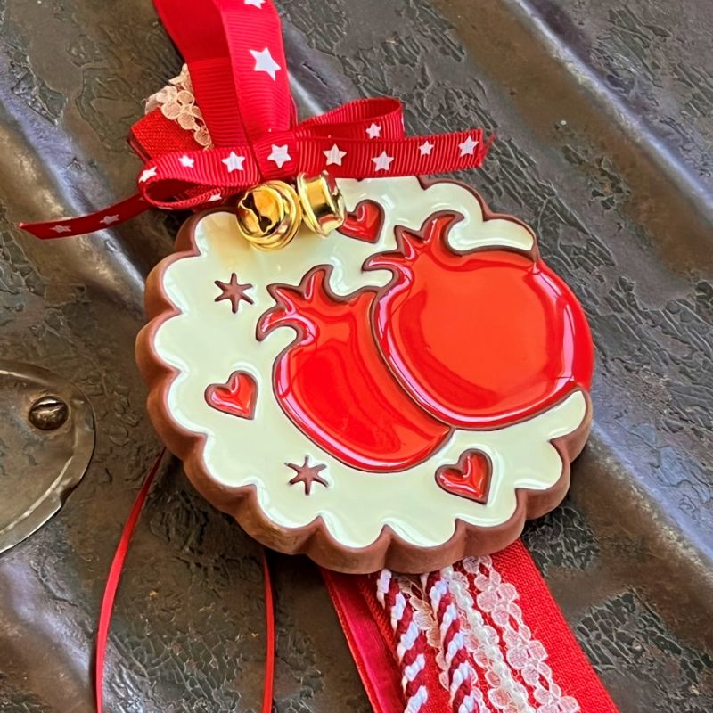 Lucky charm - ceramic Pomegranates
