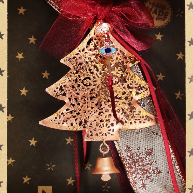 Lucky charm - metal tree coppery hanging Lucky charm - metal tree coppery hanging