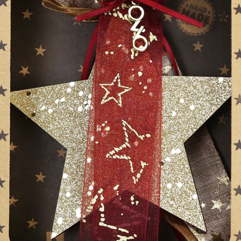 Lucky charm - wooden star hanger Lucky charm - wooden star hanger