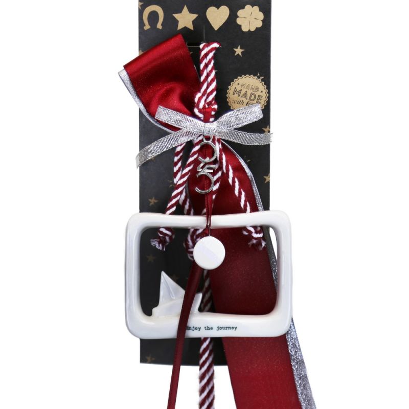 Lucky charm - Porcelain open frame