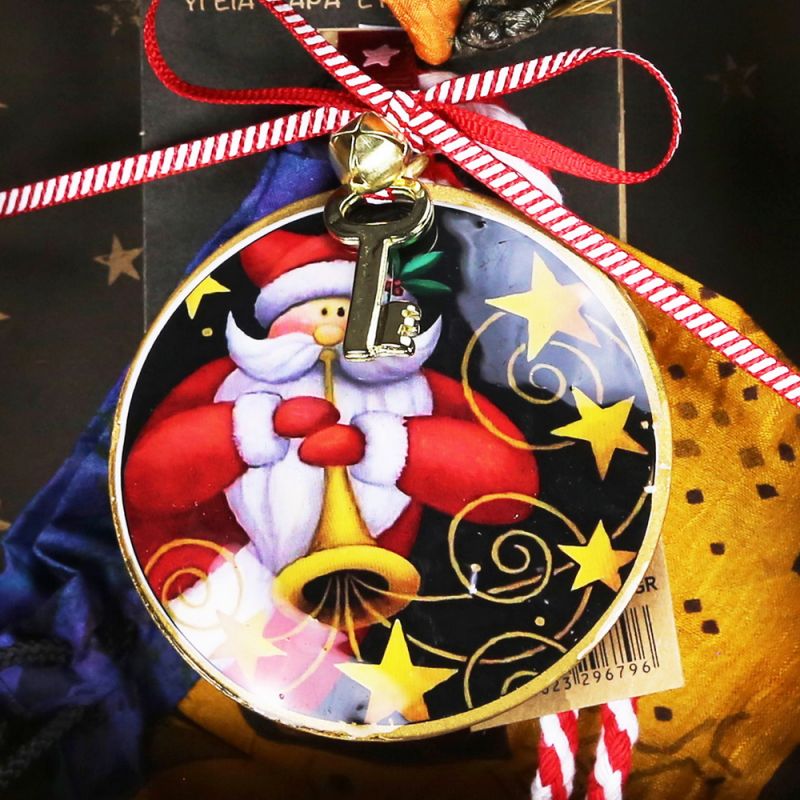 Lucky charm - Santa with trompet Lucky charm - Santa with trompet