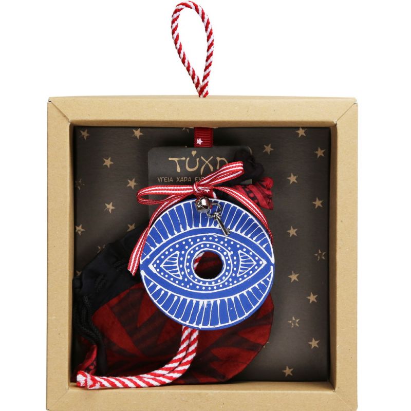 Lucky charm - Evil eye Blue+White