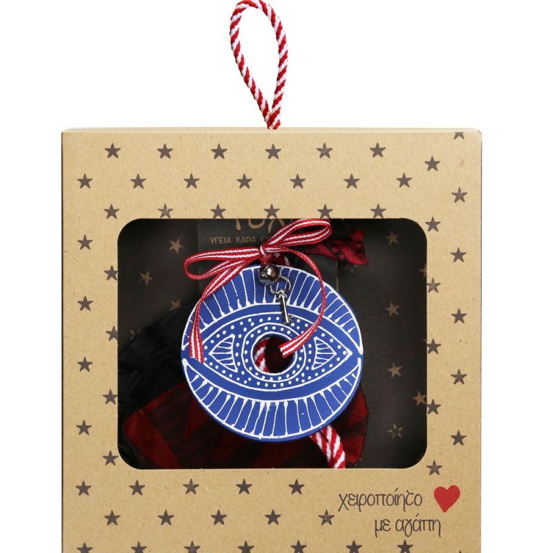 Lucky charm - Evil eye Blue+White