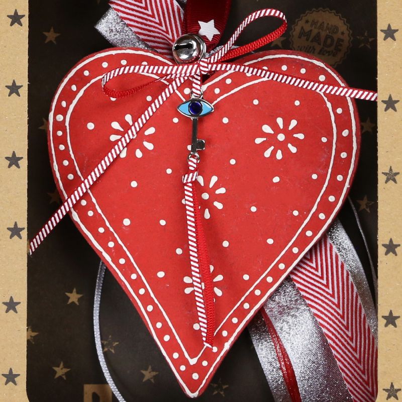 Lucky charm - Handpainted heart Lucky charm - Handpainted heart