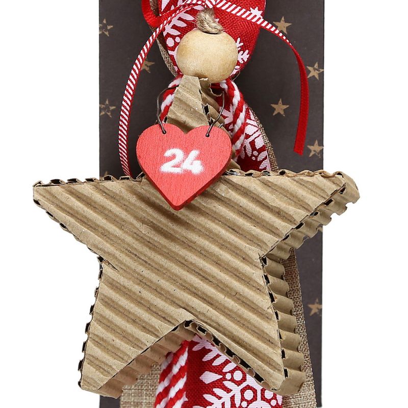 Lucky charm - Corrugated Heart Ornament