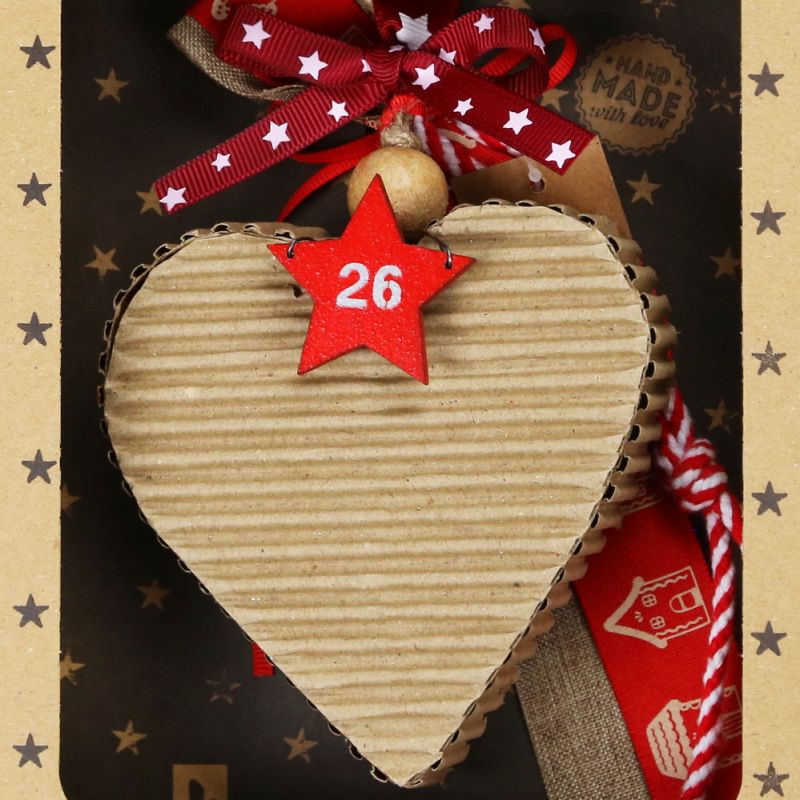 Lucky charm - Corrugated Heart Ornament Lucky charm - Corrugated Heart Ornament
