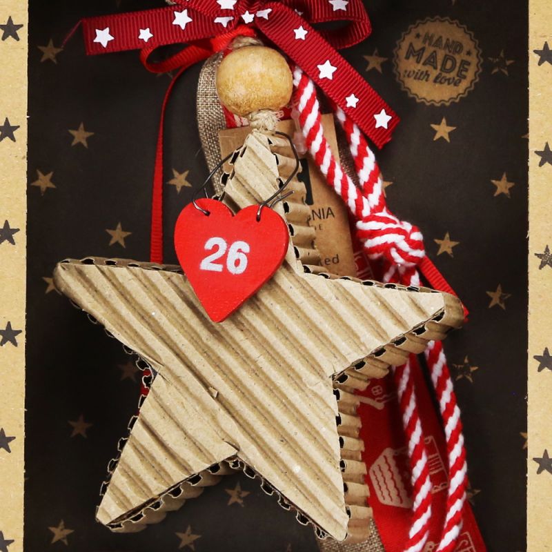 Lucky charm - Corrugated Star Ornament  Lucky charm - Corrugated Star Ornament