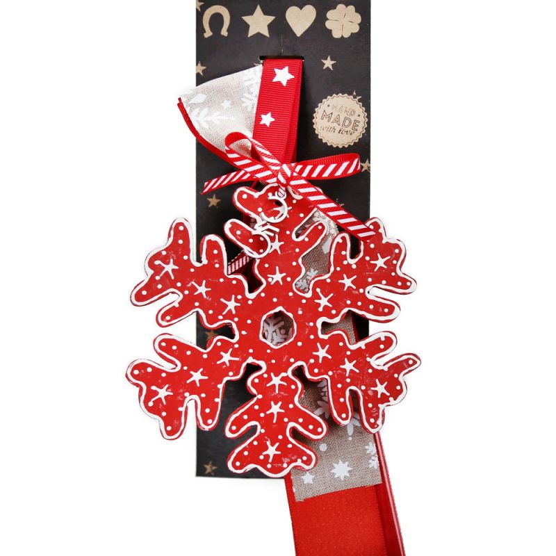 Lucky charm - Handpainted snowflake