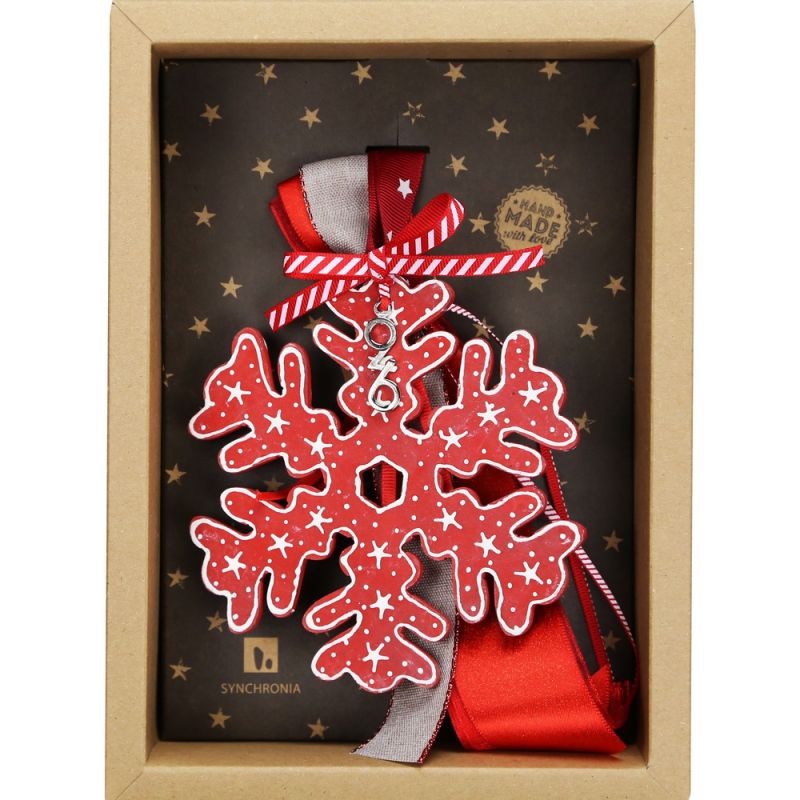 Lucky charm - Handpainted snowflake