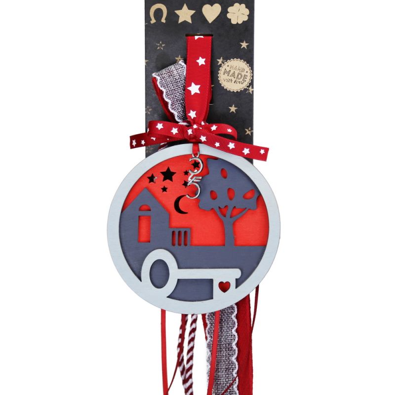 Lucky charm - Wooden round Key