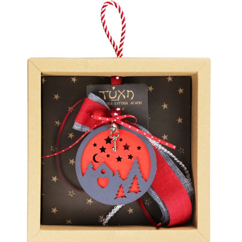 Lucky charm - Wooden round Trees Lucky charm - Wooden round Trees