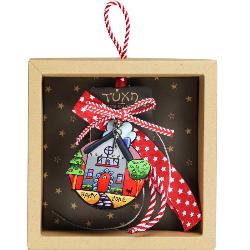 Lucky charm - Wooden house Happy Home  Lucky charm - Wooden house Happy Home