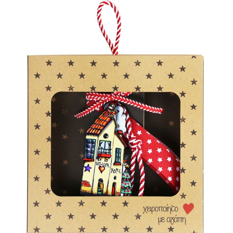 Lucky charm - Wooden house Welcome Lucky charm - Wooden house Welcome