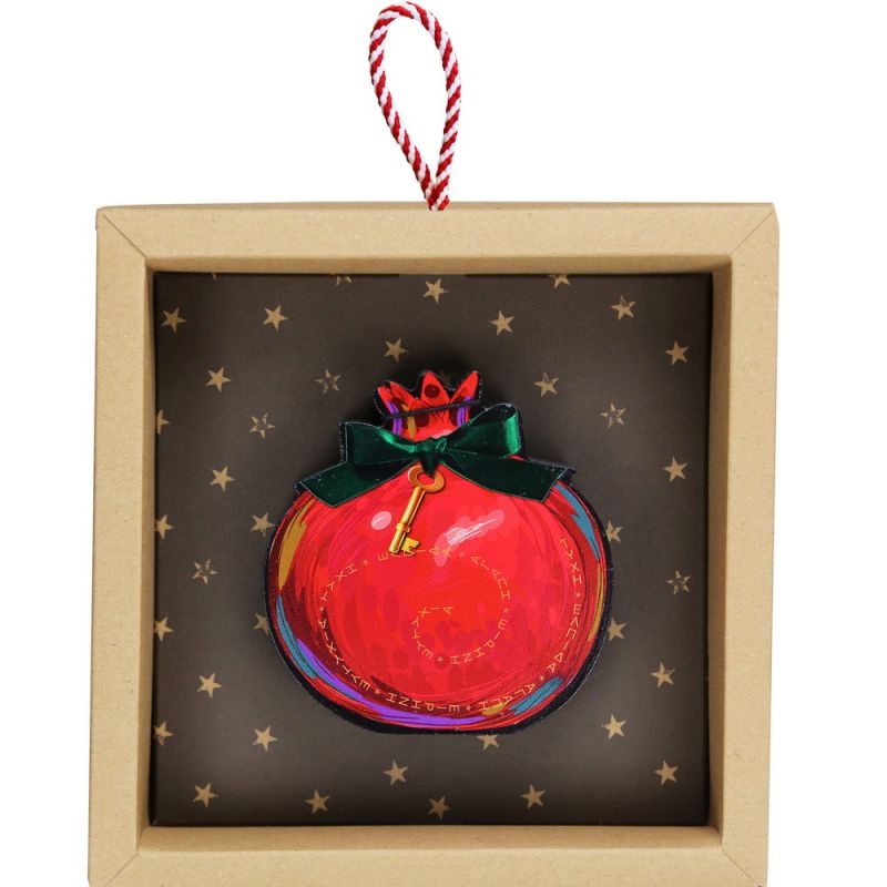 Lucky charm - Standing painted pomegranate 10cm