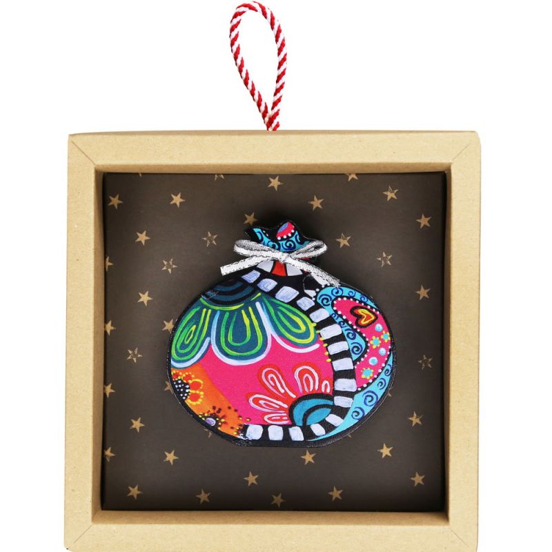 Lucky charm - Standing painted pomegranate 10cm