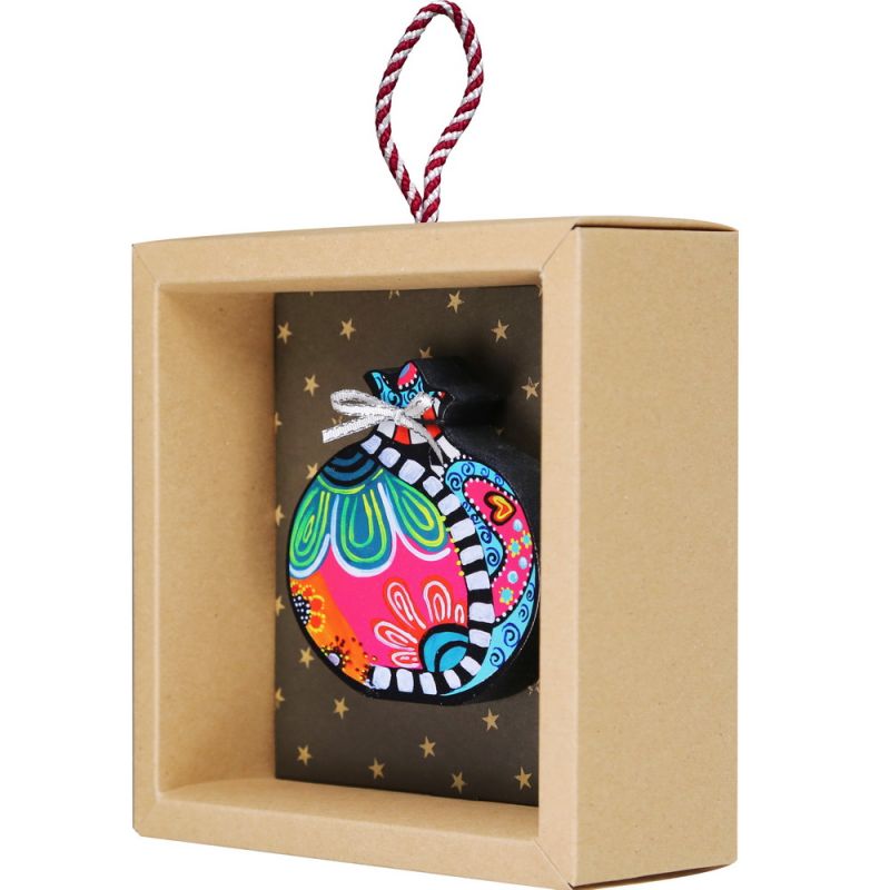 Lucky charm - Standing painted pomegranate 10cm