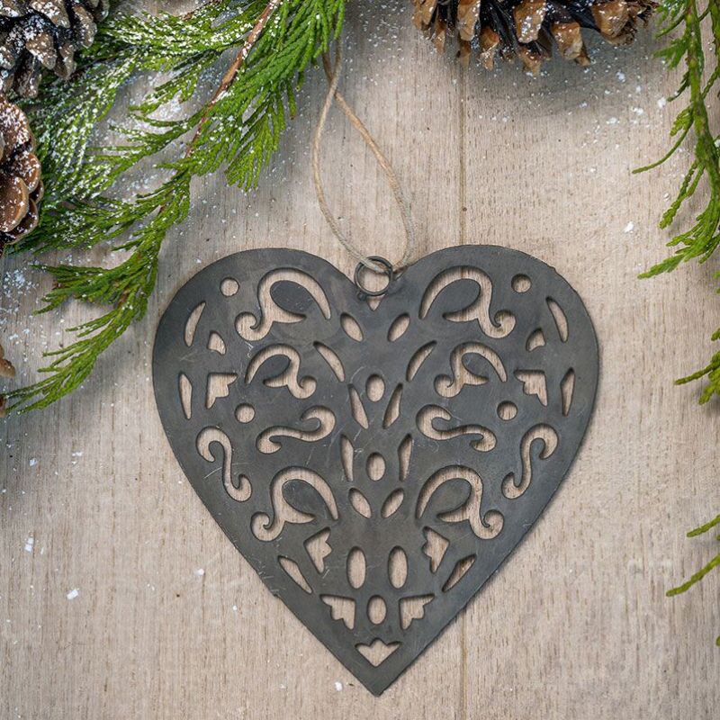 Καρδιά μέταλλο ανθρακί