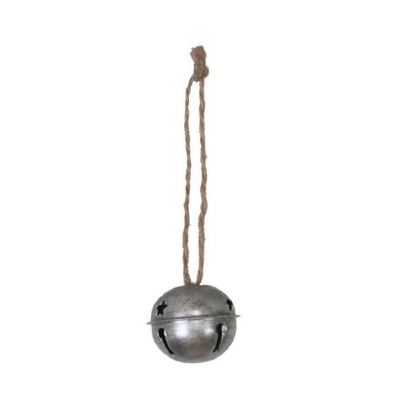 Hanging metal bell ? 4.5cm Antique Silver