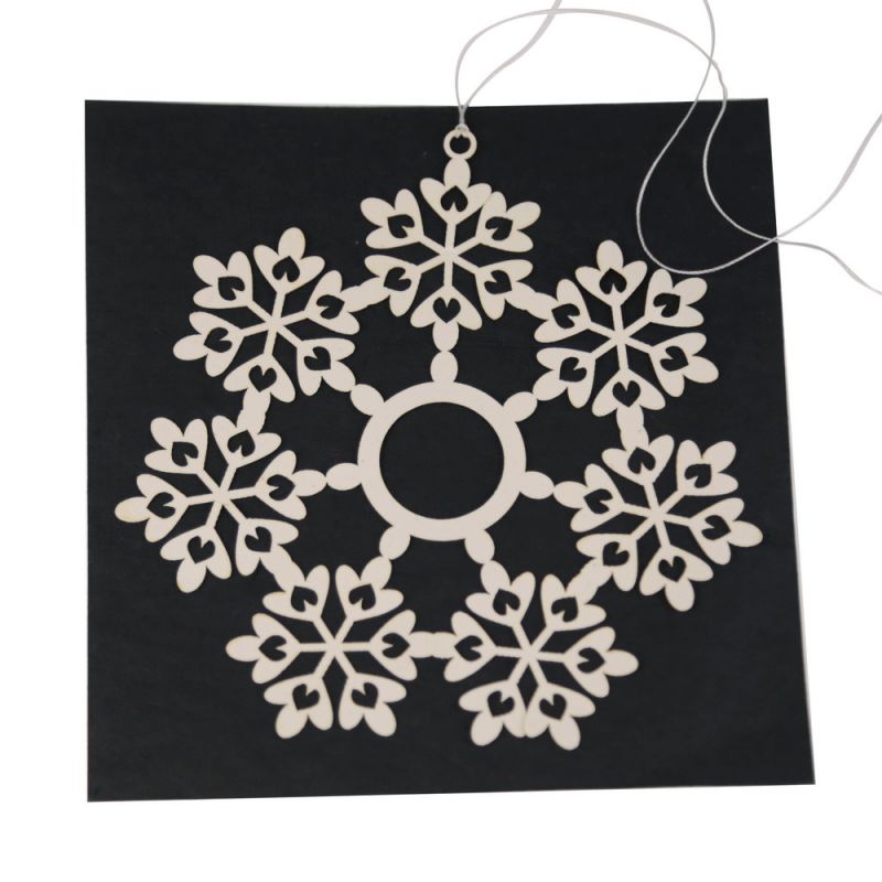 die-cut paper snowflake dec Dia: approx. 14cm