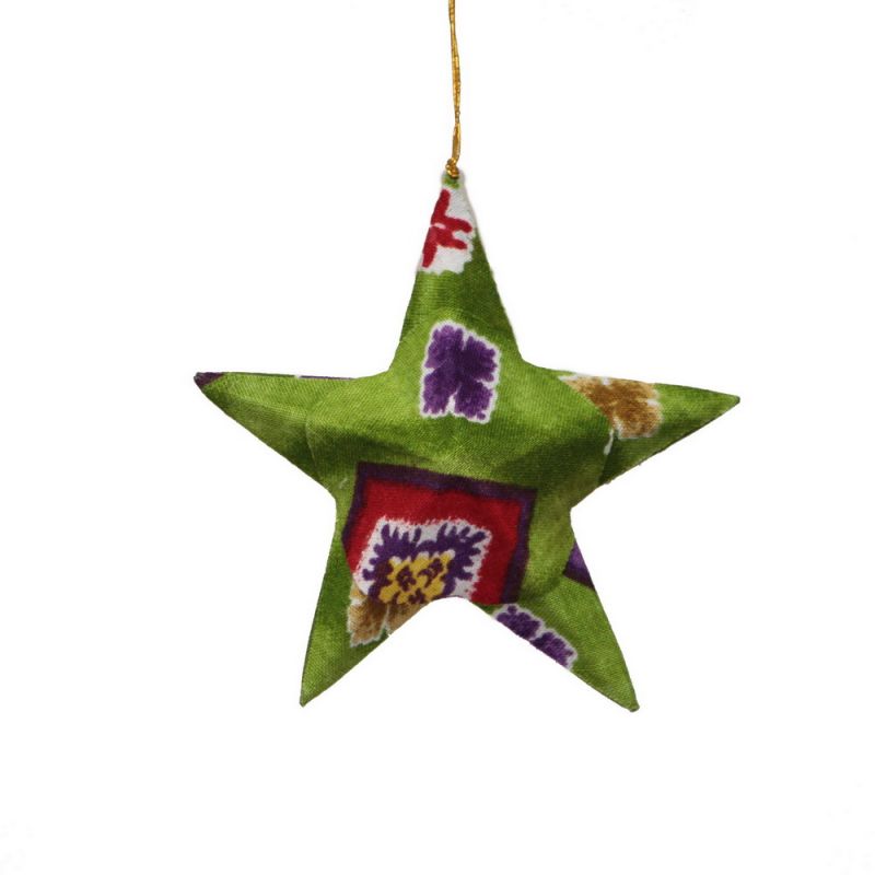 Star ornament set/4 9cm