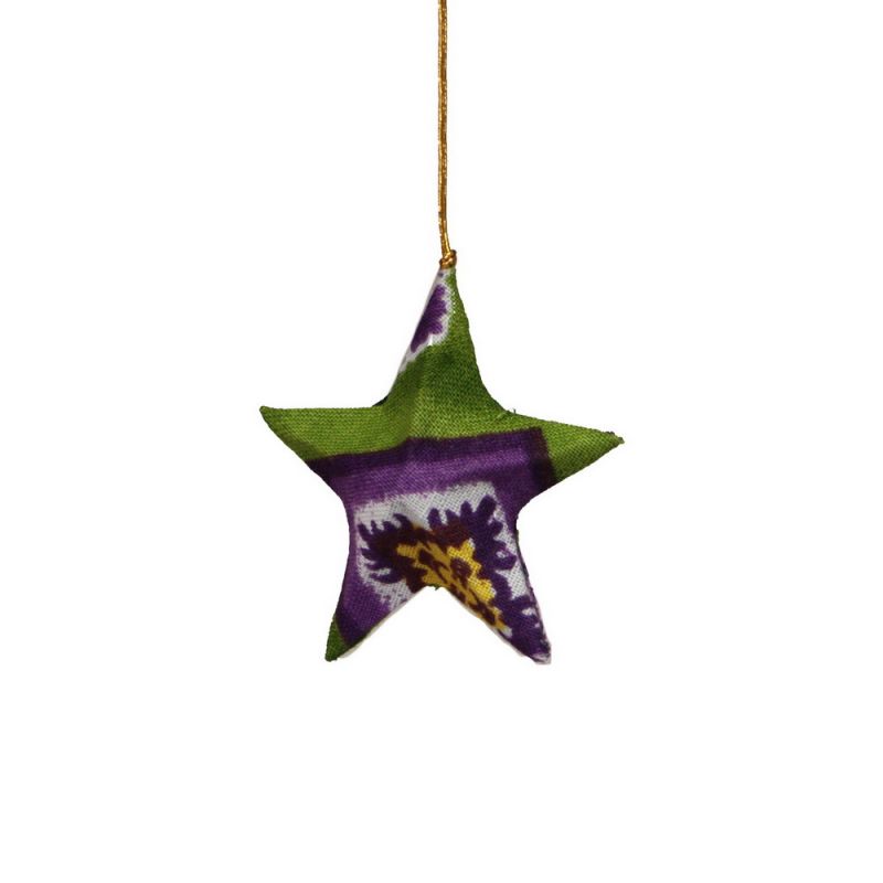 Star ornament set/4 5cm