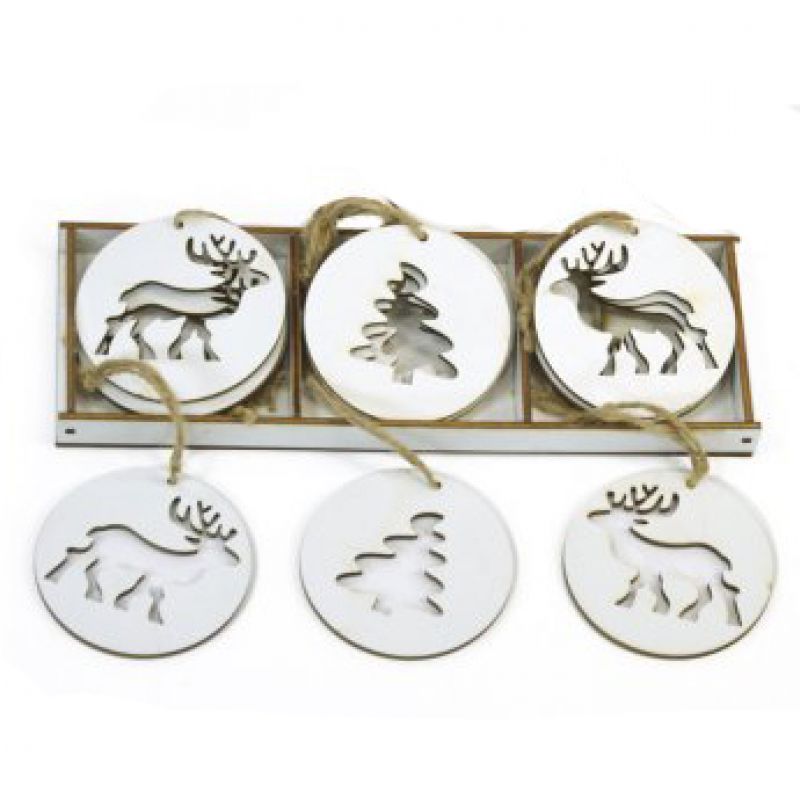 Ass.12 Reindeers and Trees Hangers