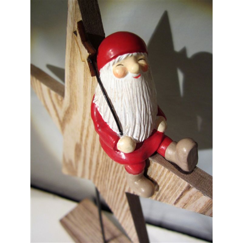 Αγ.Βασίλης καθιστός σε αστέρι 25,5εκ.