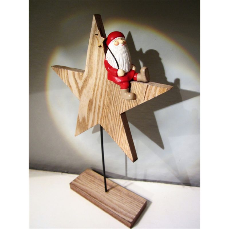 Αγ.Βασίλης καθιστός σε αστέρι 25,5εκ.