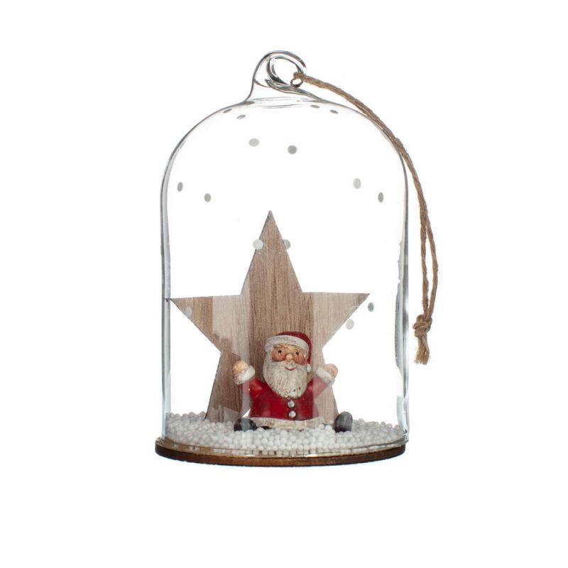 Καμπάνα με Αγ.Βασίλη και αστέρι 11εκ.