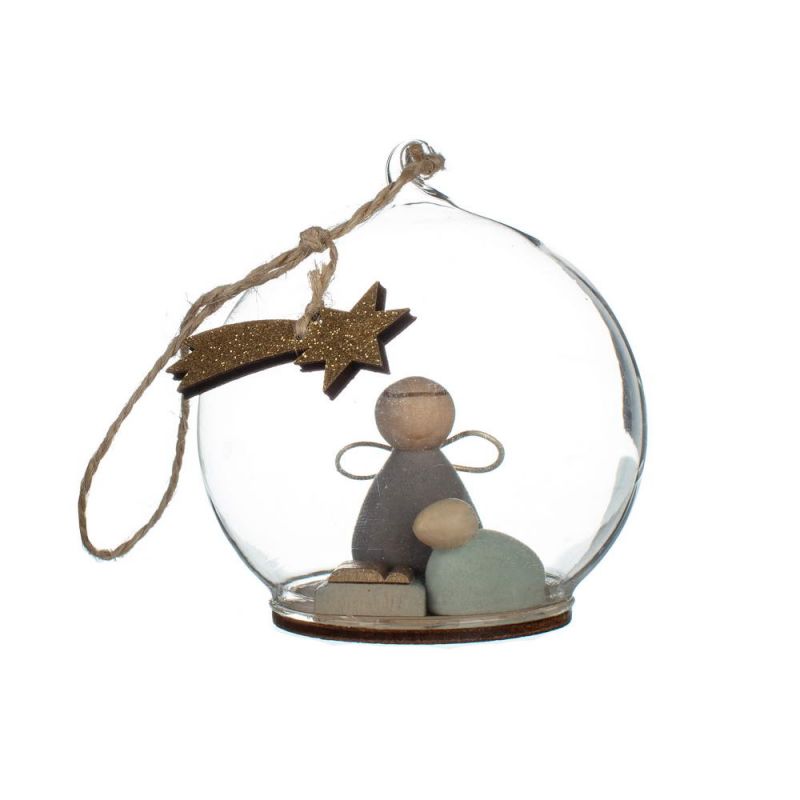 Καμπάνα με άγγελο & πρόβατο 9εκ.