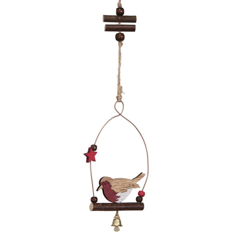 Στολίδι πουλάκι σε κούνια 11εκ.