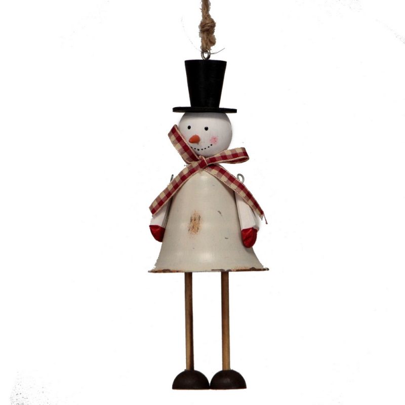 17x6x6cm Metal Snowman Hanger 