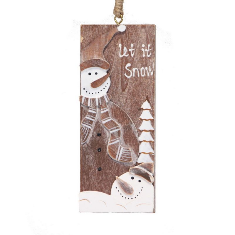 Πινακίδα Χιονάνθρωποι Let it 16,5εκ.
