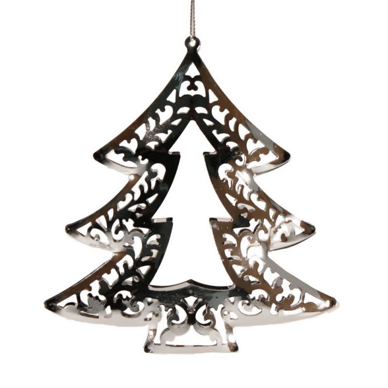 14x13cm Metal Tree Hanger Silver