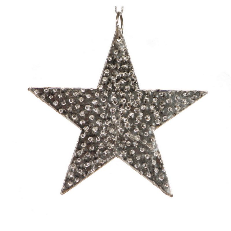 Μεταλλικό αστέρι σφυρήλατο Νίκελ 10εκ.