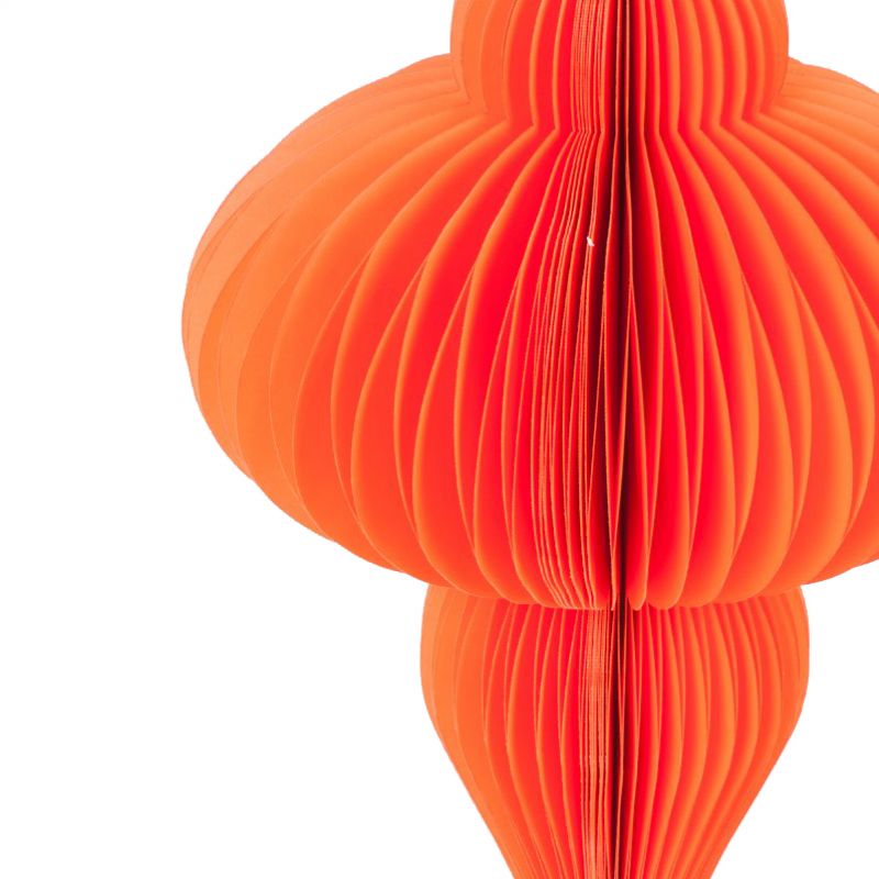 Orange giant paper 2-tier decoration H:180cm