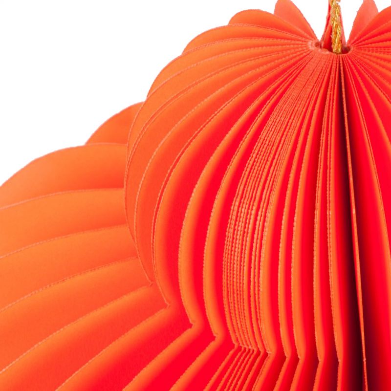 Orange giant paper 2-tier decoration H:180cm