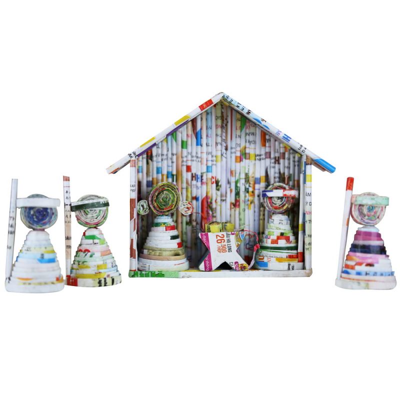 Nativity Scene 1 - Multi colors 100% Recycled Paper